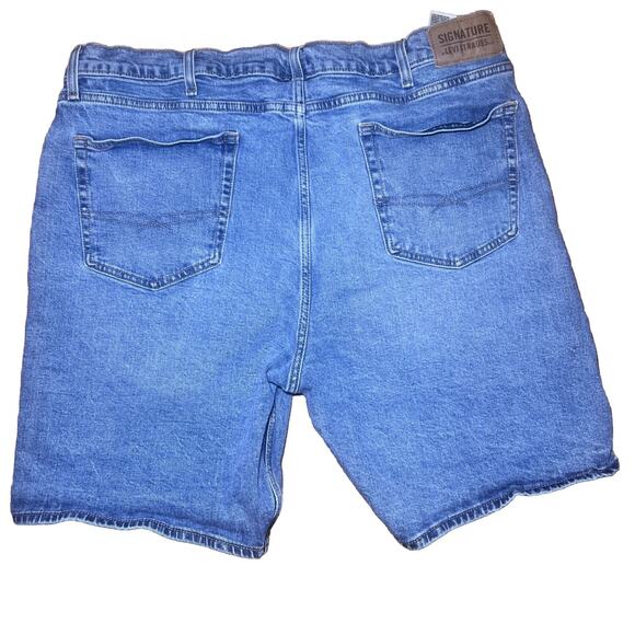 Levi Strauss Signature Men’s Light Wash Denim Shorts 40” Jorts Cotton - Picture 3 of 10